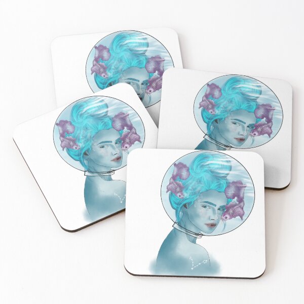 Item preview, Pisces, Zodiac Signs, Pisces woman Art, Astrology designed and sold by Zorjas.