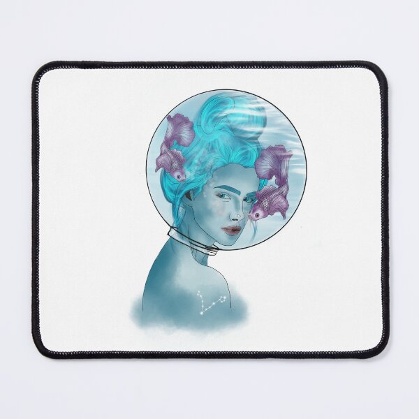 Item preview, Pisces, Zodiac Signs, Pisces woman Art, Astrology designed and sold by Zorjas.