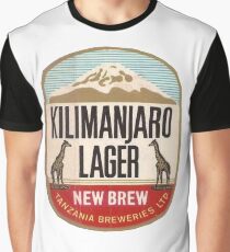 KILIMANJARO LAGER VINTAGE LOGO Graphic T-Shirt