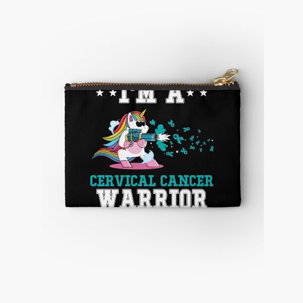 Item preview, Funny Unicorn I'm A Cervical Cancer Warrior designed and sold by heppenp.