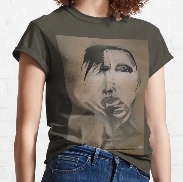 Marilyn manson outlet t shirt redbubble