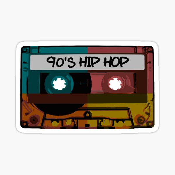 old school tape, cassette with retro' Sticker