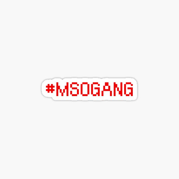 Item preview, #MSOGANG in red designed and sold by DesignsByER.