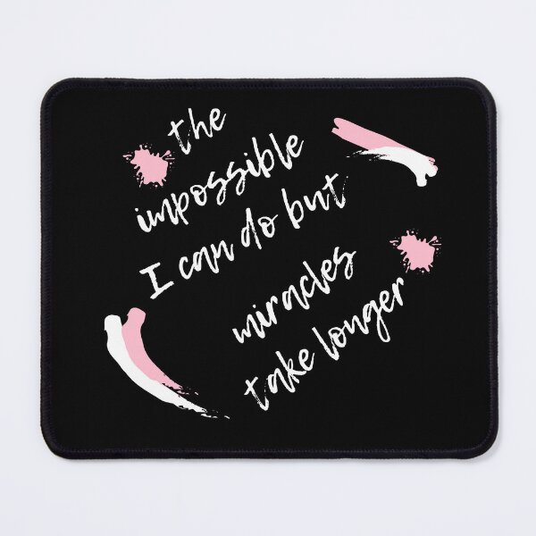 Item preview, Even Miracles Take A Little Time designed and sold by YogaZesty.