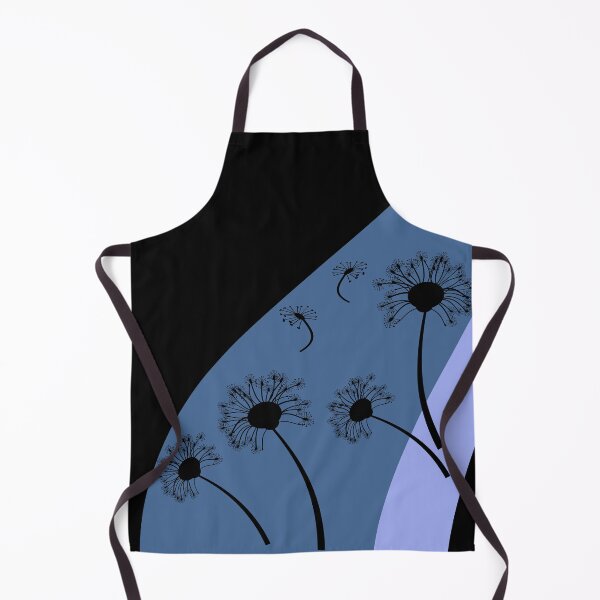 Aperçu de l'œuvre Pissenlit Noir Bleu créée et vendue par ChantalDesign.