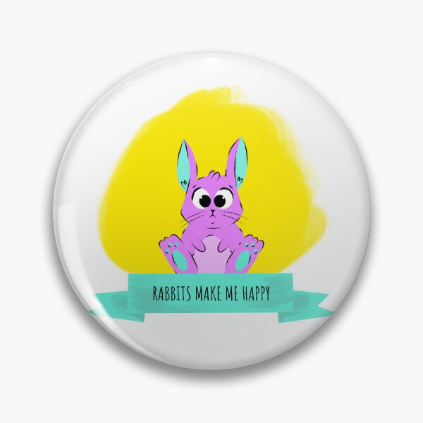 Item preview, Rabbits Make Me Happy - Bunny Lovers designed and sold by ThingsInMyHead2.
