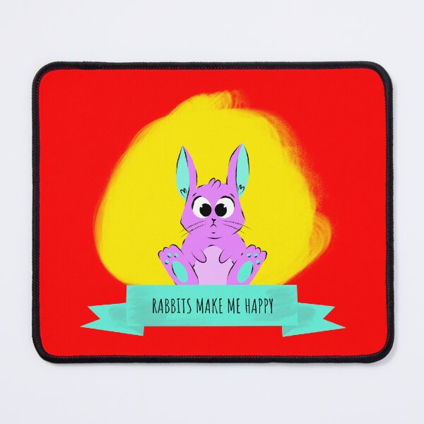 Item preview, Rabbits Make Me Happy - Bunny Lovers designed and sold by ThingsInMyHead2.