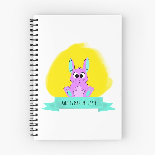 Item preview, Rabbits Make Me Happy - Bunny Lovers designed and sold by ThingsInMyHead2.