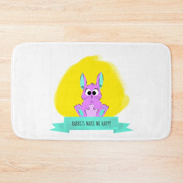 Item preview, Rabbits Make Me Happy - Bunny Lovers designed and sold by ThingsInMyHead2.