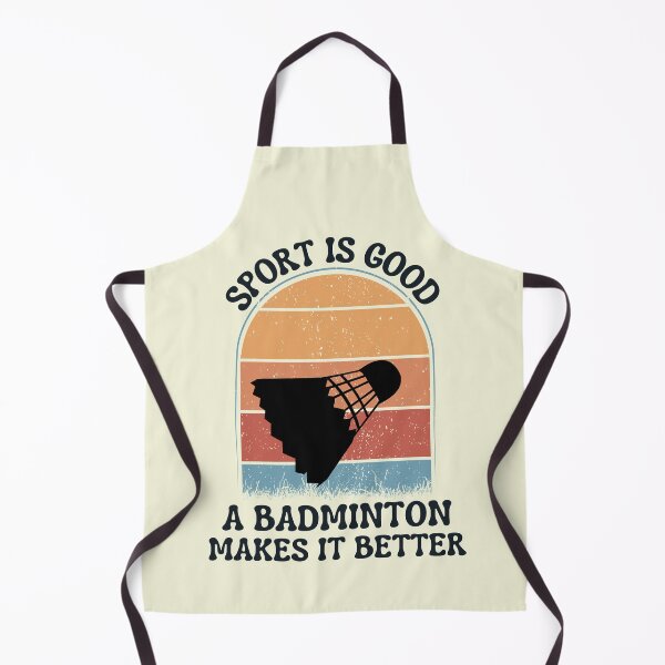 Item preview, funny retro vintage sport quote for badminton lover designed and sold by salahnewdesign.