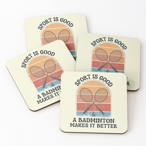 Item preview, funny retro vintage sport quote for badminton lover designed and sold by salahnewdesign.