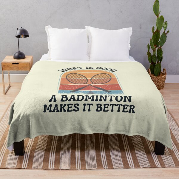 Item preview, funny retro vintage sport quote for badminton lover designed and sold by salahnewdesign.