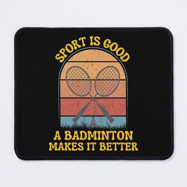 Item preview, funny retro vintage sport quote for badminton lover designed and sold by salahnewdesign.
