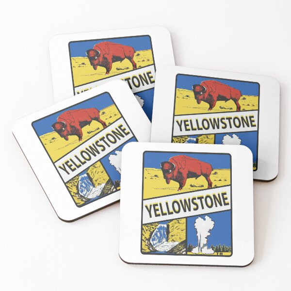Artikelvorschau, Yellowstone-Park-Aufkleber entworfen und verkauft von Decal Mania.