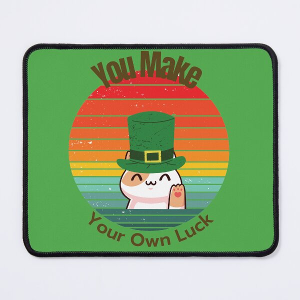 Item preview, You Make Your Own Luck - Irish Cat with Grunge Sunset designed and sold by Mechanical-Artt.