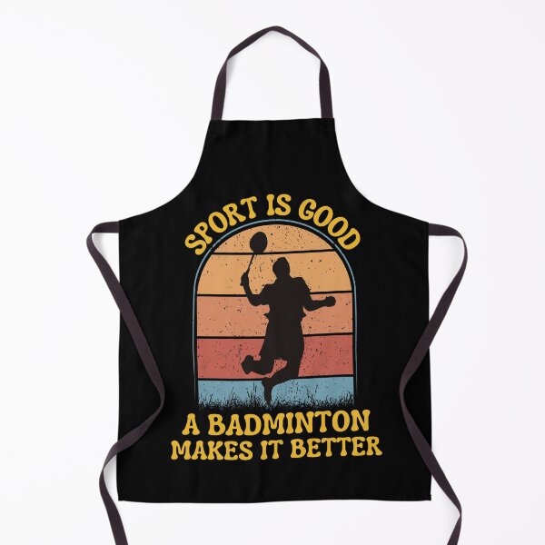 Item preview, funny retro vintage sport quote for badminton lover designed and sold by salahnewdesign.