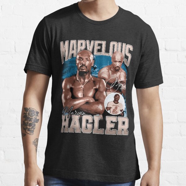 jeg er tørstig negativ ikke Vintage Marvelous Marvin Hagler Boxing Legend Signature Retro 80s 90s  Bootleg Rap Style" Essential T-Shirt for Sale by HayleyMonahan | Redbubble