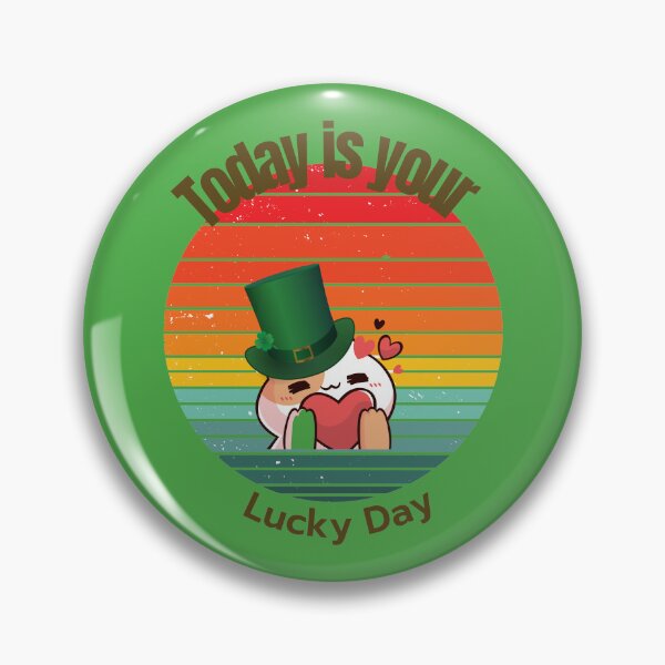 Item preview, Today is your lucky day - Irish Cat with Grunge Sunset designed and sold by Mechanical-Artt.