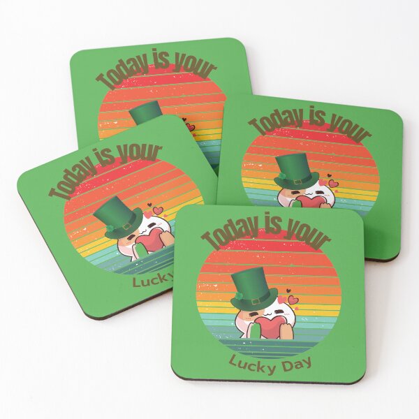 Item preview, Today is your lucky day - Irish Cat with Grunge Sunset designed and sold by Mechanical-Artt.