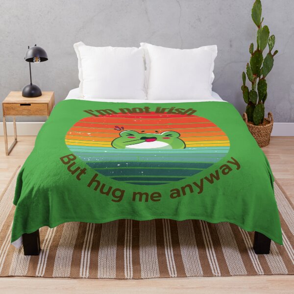 Item preview, I'm not Irish, But Hug Me Anyway - Cute Frog designed and sold by Mechanical-Artt.