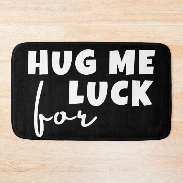 Item preview, Hug me for luck positive quote back and white illustration. designed and sold by Coolclassy.