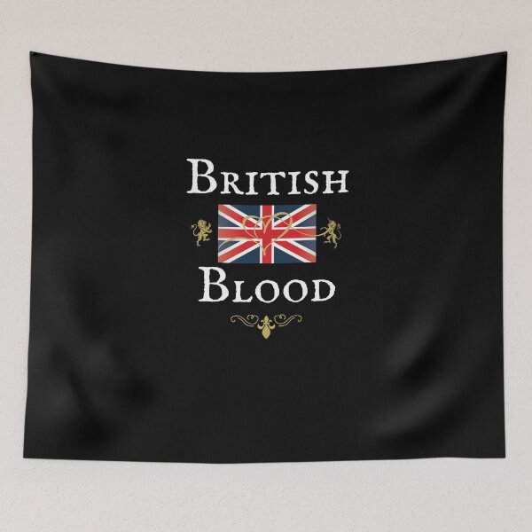 Item preview, BRITISH BLOOD Union Jack Flag designed and sold by Krafty  Arts Studio.