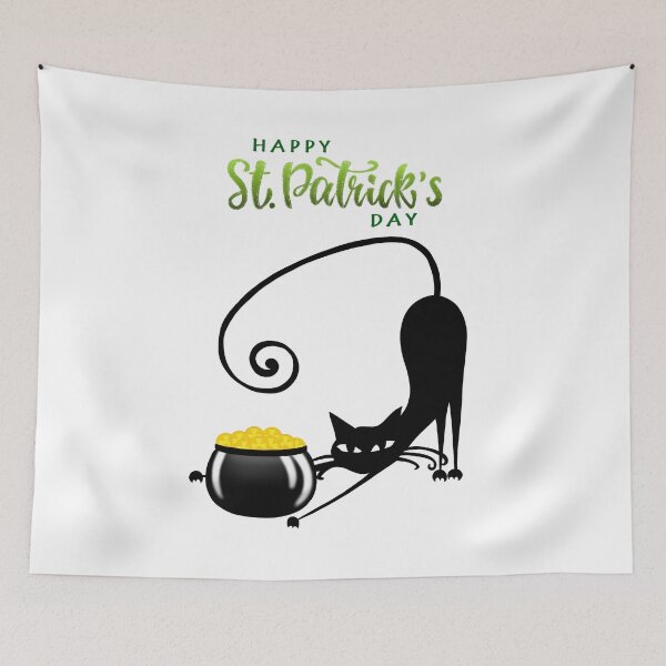 Item preview, St Patrick's cat designed and sold by smokylemon.