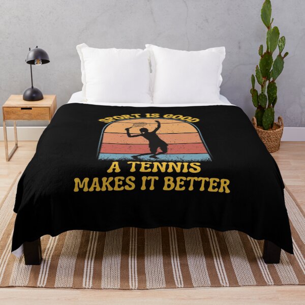 Item preview, funny retro vintage sport quote for tennis lover designed and sold by salahnewdesign.