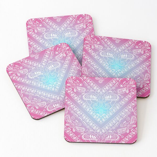 Item preview, Blue and Pink Bandana Circular Look designed and sold by MarielaArtShop.