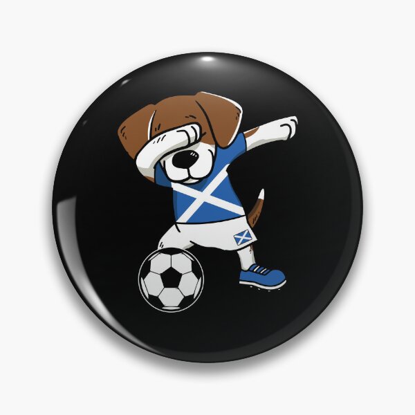 Item preview, Dabbing Dog Scottish Flag Gift Scotland Football  designed and sold by Lenny Stahl.