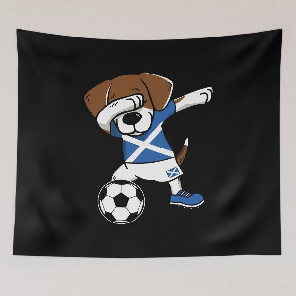 Item preview, Dabbing Dog Scottish Flag Gift Scotland Football  designed and sold by Lenny Stahl.