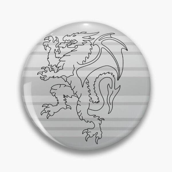 Item preview, Heraldic Dragon on Contemporary Background designed and sold by geekymindus.