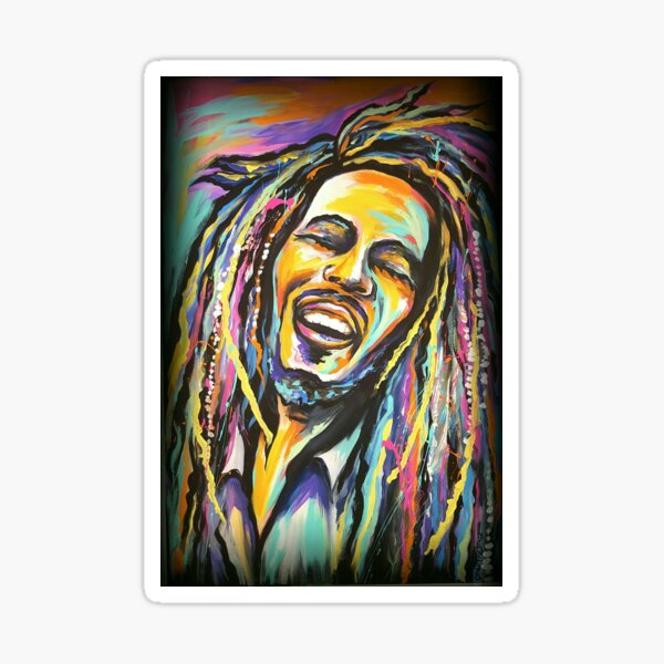 Rasta Reggae Man Sticker
