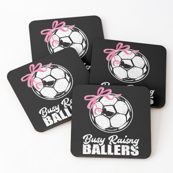 Item preview, Busy Raising Ballers Soccer Sport Mom Mother Athlete Essential T-Shirt designed and sold by nylaphilli.