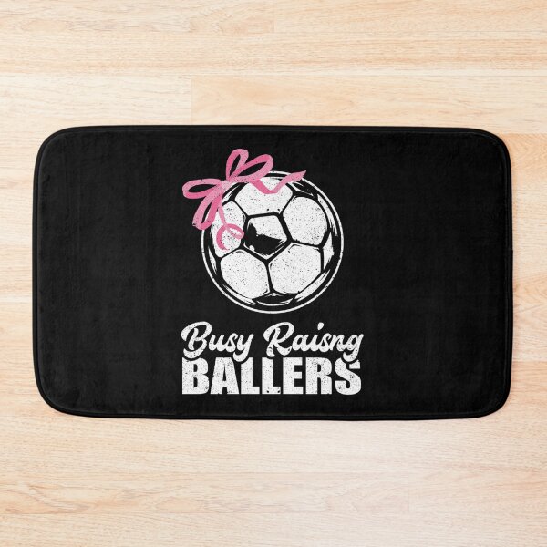 Item preview, Busy Raising Ballers Soccer Sport Mom Mother Athlete Essential T-Shirt designed and sold by nylaphilli.