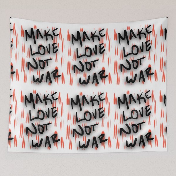 Item preview, make love not war designed and sold by Meo Design.