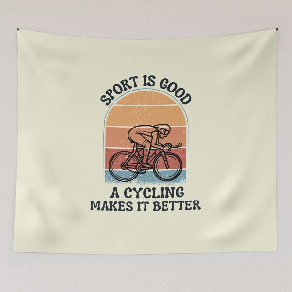 Artikelvorschau, lustiges Retro-Vintage-Sportzitat für Radsportliebhaber entworfen und verkauft von salahnewdesign.