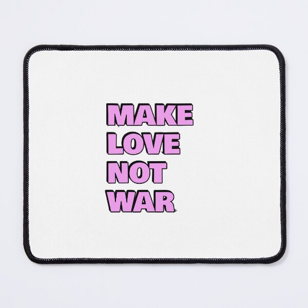 Item preview, Make Love Not War - pink textual design designed and sold by Inspirationmotivation.