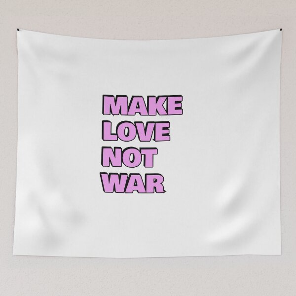 Item preview, Make Love Not War - pink textual design designed and sold by Inspirationmotivation.