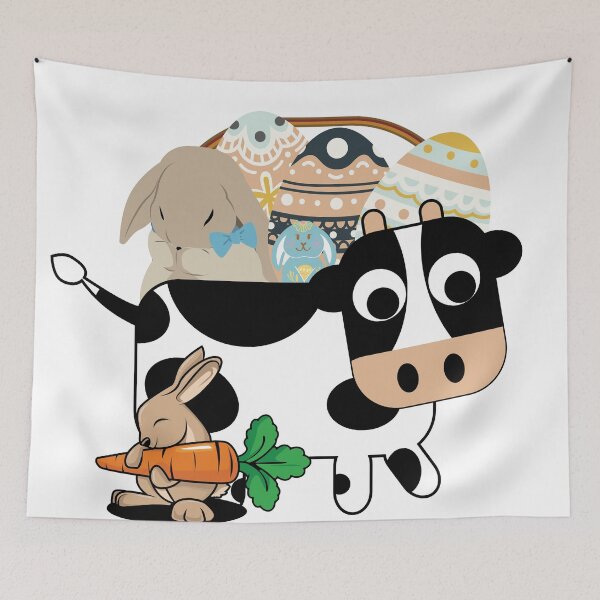 Item preview, My first Easter cow basket designed and sold by SoniaCoteStudio.