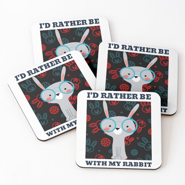 Item preview, I'd Rather Be With My Rabbit - Introvert designed and sold by ThingsInMyHead2.