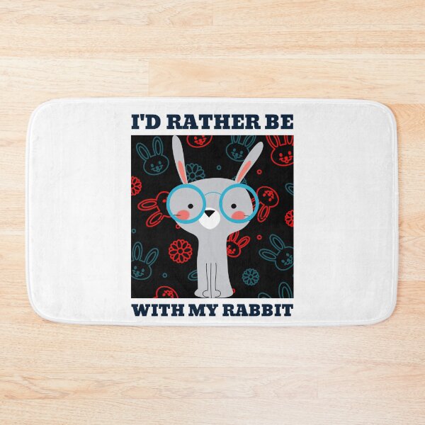 Item preview, I'd Rather Be With My Rabbit - Introvert designed and sold by ThingsInMyHead2.