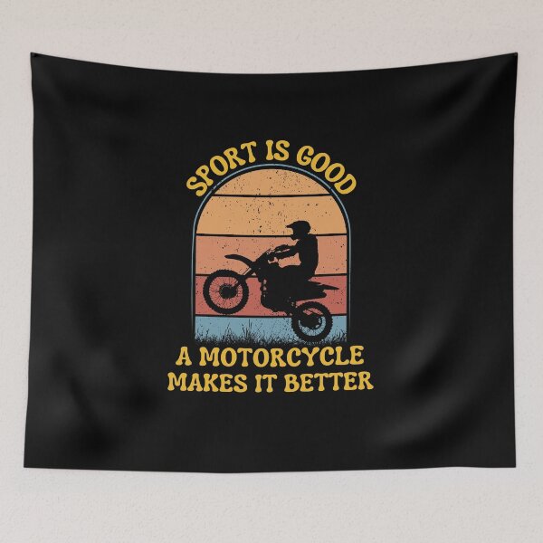 Item preview, funny retro vintage sport quote for motorcycle lover designed and sold by salahnewdesign.
