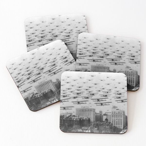 Item preview, Composite Photo Showing Many Planes Over Portland Oregon - 1920 designed and sold by warishellstore.