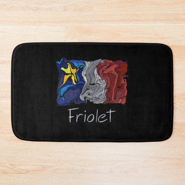 Item preview, Acadian Flag pastel liquid mosaic Friolet - Drapeau acadien mosaïque liquide pastel vitrail Friolet designed and sold by ColoursOfFrance.