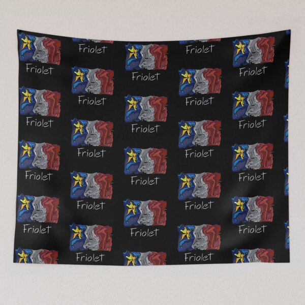Item preview, Acadian Flag pastel liquid mosaic Friolet - Drapeau acadien mosaïque liquide pastel vitrail Friolet designed and sold by ColoursOfFrance.