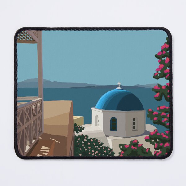 Item preview, Santorini rooftop designed and sold by pencilpepper.