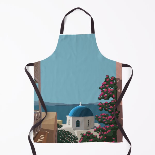 Item preview, Santorini rooftop designed and sold by pencilpepper.