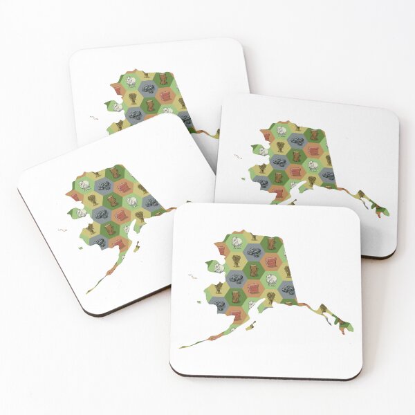 Item preview, Classic Board Game Resource Map of Alaska designed and sold by adamkenney.