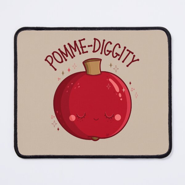 Item preview, “Pomme-Diggity” Cute Grinning Pomegranate  designed and sold by Cyndi Carlson Draws.